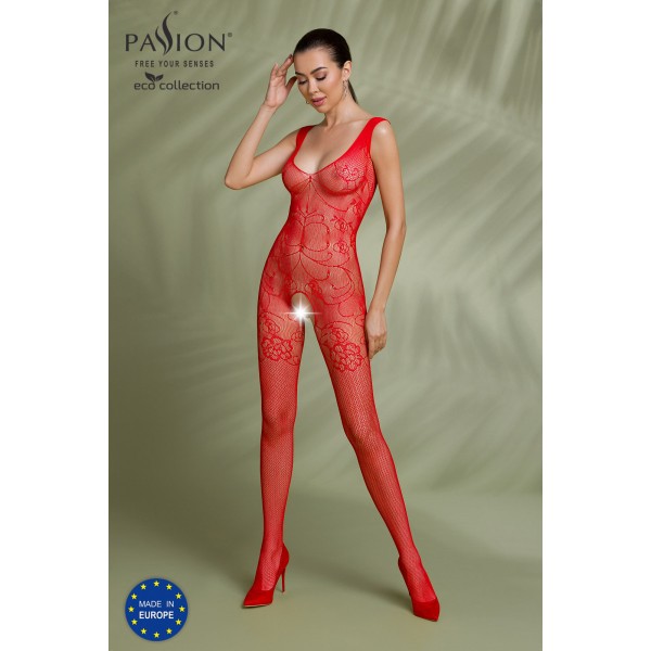 Eco Bodystocking BS012 Rot - Passion Eco Collection