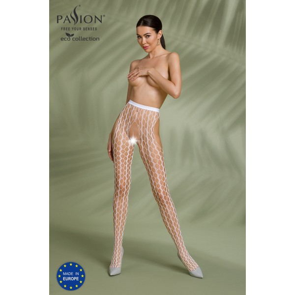 Eco Strumpfhose Ouvert S007 Weiß - Passion Eco Collection