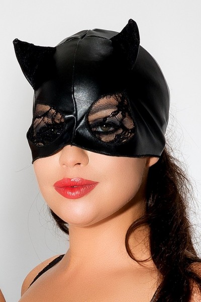 schwarze Katzenmaske MK 03 von MeSeduce