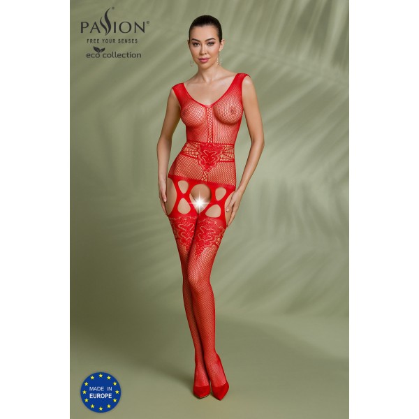 Eco Bodystocking BS014 Rot - Passion Eco Collection