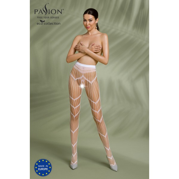 Eco Strumpfhose Ouvert S006 Weiß - Passion Eco Collection
